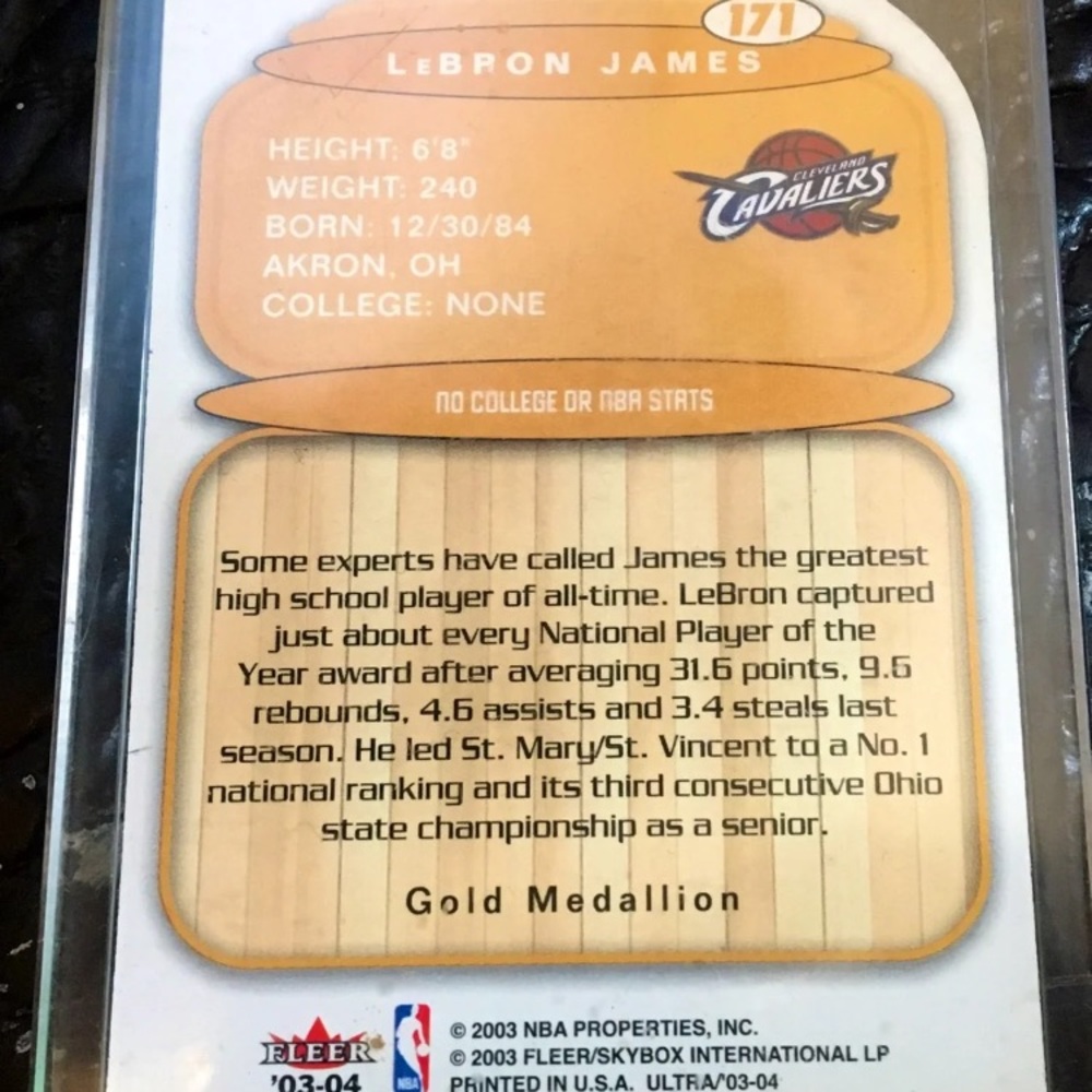 LeBron James Rookie Card - Picture 2 of 4
